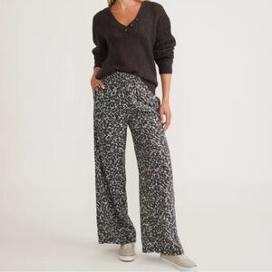 Marine Layer Black and White Patterned Pants